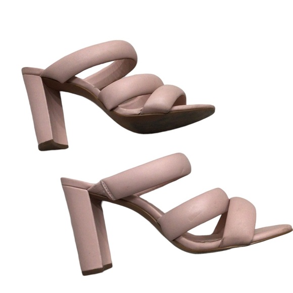 Avec Les Filles pink heel sandals  7 - Picture 2 of 9